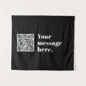 Ihr eigener hochgeladener QR-Code und bearbeitbare Wandteppich (Vorderseite (Horizontal))