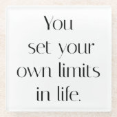 Ihr eigener Limitglass-Untersetzer Glasuntersetzer (Vorderseite)