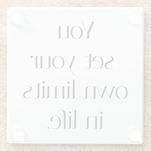 Ihr eigener Limitglass-Untersetzer Glasuntersetzer (Rückseite)