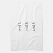 Ihr eigener, lustiger oder inspirierender Text mit Geschirrtuch (Vertikal)