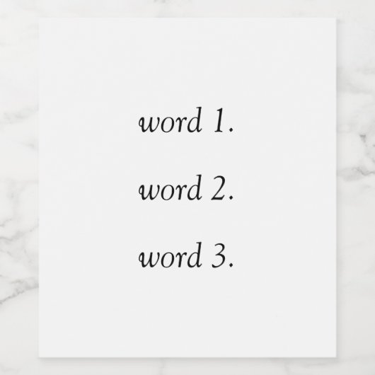 Ihr eigener lustiger oder nachdenklicher Text in d Weinetikett (Einzelnes Label)