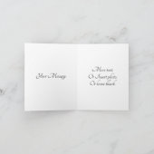 Ihr eigener Meldungshund danke Ihnen Karte (Innenseite)