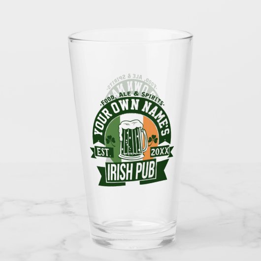 Ihr eigener Name hier | Irish Pub St. Patrick's Da Glas (Vorderseite)