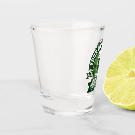 Ihr eigener Name | Irish Whiskey St Patricks Day Schnapsglas (Links)