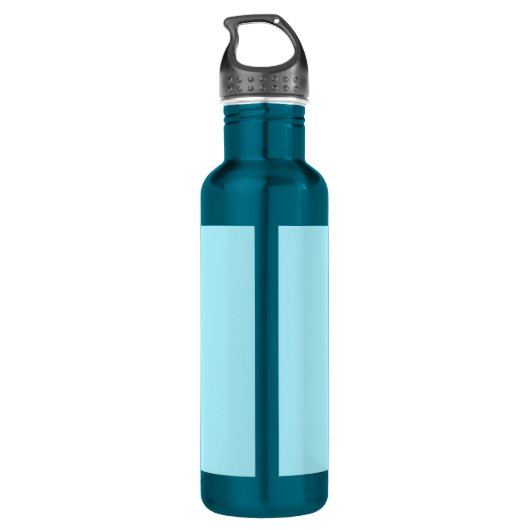 Ihr eigener Name oder Wort | Soft Sky Blue Edelstahlflasche (Rückseite)
