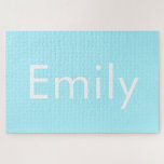 Ihr eigener Name oder Wort | Soft Sky Blue Puzzle<br><div class="desc">Ihr eigener Name oder Ihr eigenes Wort ist benutzerdefiniert.</div>