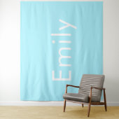Ihr eigener Name oder Wort | Soft Sky Blue Wandteppich (Beispiel)