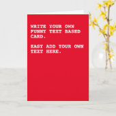 Ihr eigener personalisierter Text ist witzig Karte (Gelbe Blume)