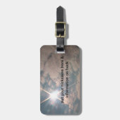 Ihr eigener persönlicher Name u. Gepäckanhänger (Vorderseite vertikal)