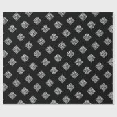 Ihr eigener QR-Code | Einfaches Wiederholmuster Geschenkpapier (Flach)