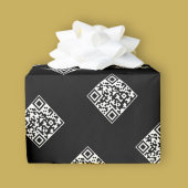 Ihr eigener QR-Code | Einfaches Wiederholmuster Geschenkpapier