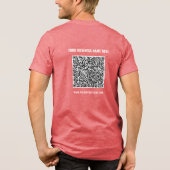 Ihr eigener QR-Code und Ihr benutzerdefiniertes Te Tri-Blend Shirt (Rückseite)