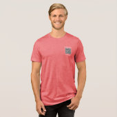 Ihr eigener QR-Code und Ihr benutzerdefiniertes Te Tri-Blend Shirt (Vorderseite voll)