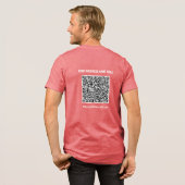 Ihr eigener QR-Code und Ihr benutzerdefiniertes Te Tri-Blend Shirt (Rückseite voll)