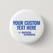 Ihr eigener Text hier für Biden Harris 2024 Button (Vorderseite)