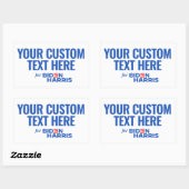 Ihr eigener Text hier für Biden Harris 2024 Rechteckiger Aufkleber (Blatt)