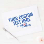 Ihr eigener Text hier für Biden Harris 2024 Rechteckiger Aufkleber (Umschlag)