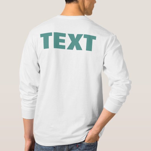 Ihr eigener Text oder Name Mens beidseitig drucken T-Shirt (Rückseite)