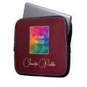 Ihr eigener Textname Foto oder Logo hier hochladen Laptopschutzhülle (Vorderseite Links)