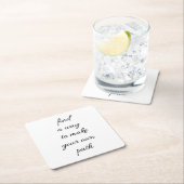 Ihr eigener Trassenpapier-Untersetzer Rechteckiger Pappuntersetzer (Vor Ort)