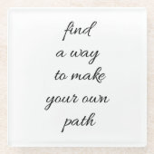 Ihr eigener Untersetzer aus Trassglas (Vorderseite)