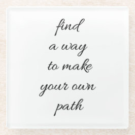 Ihr eigener Untersetzer aus Trassglas