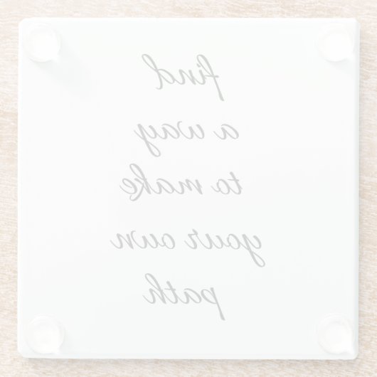 Ihr eigener Untersetzer aus Trassglas (Rückseite)