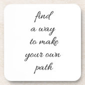 Ihr eigener Weg Hard Plastic Untersetzer (Vorderseite)