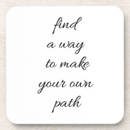 Ihr eigener Weg Hard Plastic Untersetzer