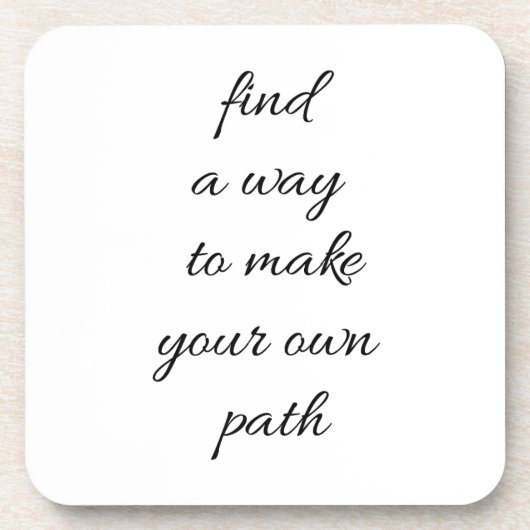 Ihr eigener Weg Hard Plastic Untersetzer (Vorderseite)