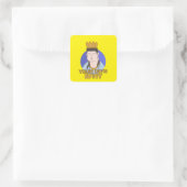 Ihr eigener Weg Quadratischer Aufkleber (Tasche)