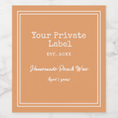 Ihr eigener Wein mit hausgemachtem Etikett (Einzelnes Label)