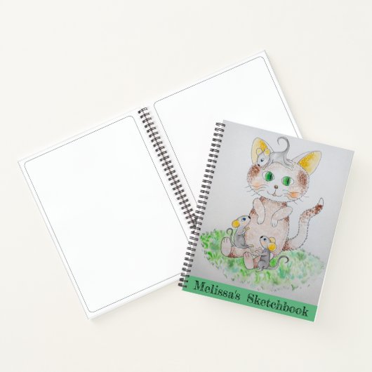 Ihr eigenes Art On Cover Sketchbook Notebook Notizblock (Innenseite)