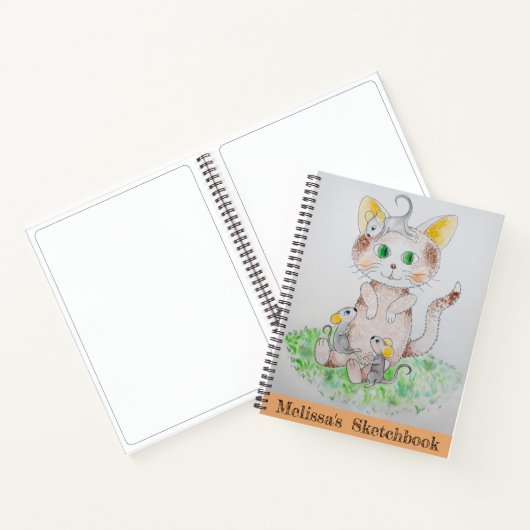 Ihr eigenes Art On Cover Sketchbook Notebook Notizblock (Innenseite)