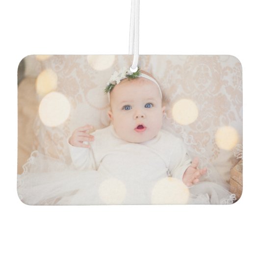 Ihr eigenes Baby Foto Auto hinzufügen Autolufterfrischer (Rückseite)