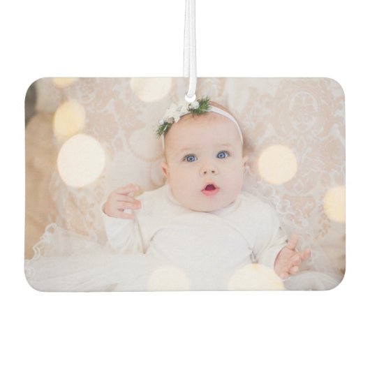 Ihr eigenes Baby Foto Auto hinzufügen Autolufterfrischer (Vorderseite)