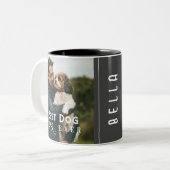 Ihr eigenes benutzerdefiniertes Foto Beste Dog Vat Zweifarbige Tasse (Vorderseite Links)
