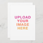 Ihr eigenes Bildfenster Einladung (Vorne/Hinten)