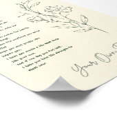 Ihr eigenes, blumengemustertes inspirierendes Post Poster (Ecke)