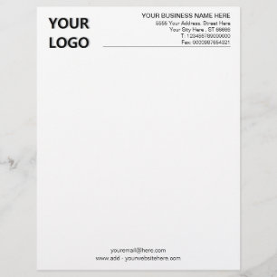 Ihr eigenes Design-Business-Briefkopf mit Logo Briefbogen