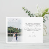 Ihr eigenes Foto, Gradienten, danke Karte (Stehend Vorderseite)