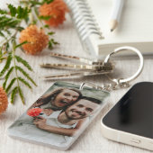 "Ihr eigenes Foto hinzufügen" Acrylic-Schlüsselanh Schlüsselanhänger (Vorderseite rechts)