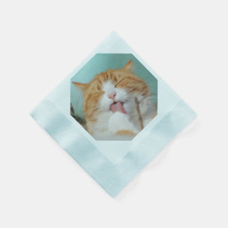 IHR EIGENES FOTO IMAGE Cat's Party Paper Napkins Serviette