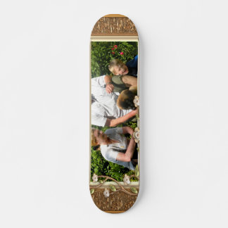 Ihr eigenes Foto in einem Golden Blume Rahmen! - Skateboard