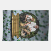 Ihr eigenes Foto in einem Snowglobe Feld! - Küchentuch (Horizontal)