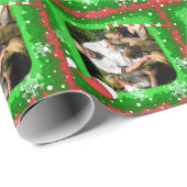 Ihr eigenes Foto in einem Weihnachtsrahmen! - Geschenkpapier (Rolleneckpunkt)