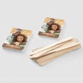 Ihr eigenes Foto Rustikale Mit Monogramm Hochzeit Fächer (Non-assembled)