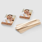 Ihr eigenes Foto Rustikale Verlobte Monogramm Hoch Fächer (Non-assembled)