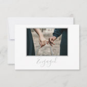 Ihr eigenes Foto, verlobte Party-Karte Dankeskarte (Vorderseite)