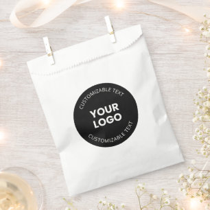 Ihr eigenes hochgeladenes Firmenlogo mit bearbeitb Geschenktütchen
